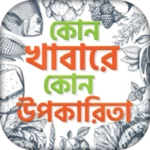 ভিটামিন ও ক্যালরি গাইড কোন খাবারে কি উপকারিতা android application logo